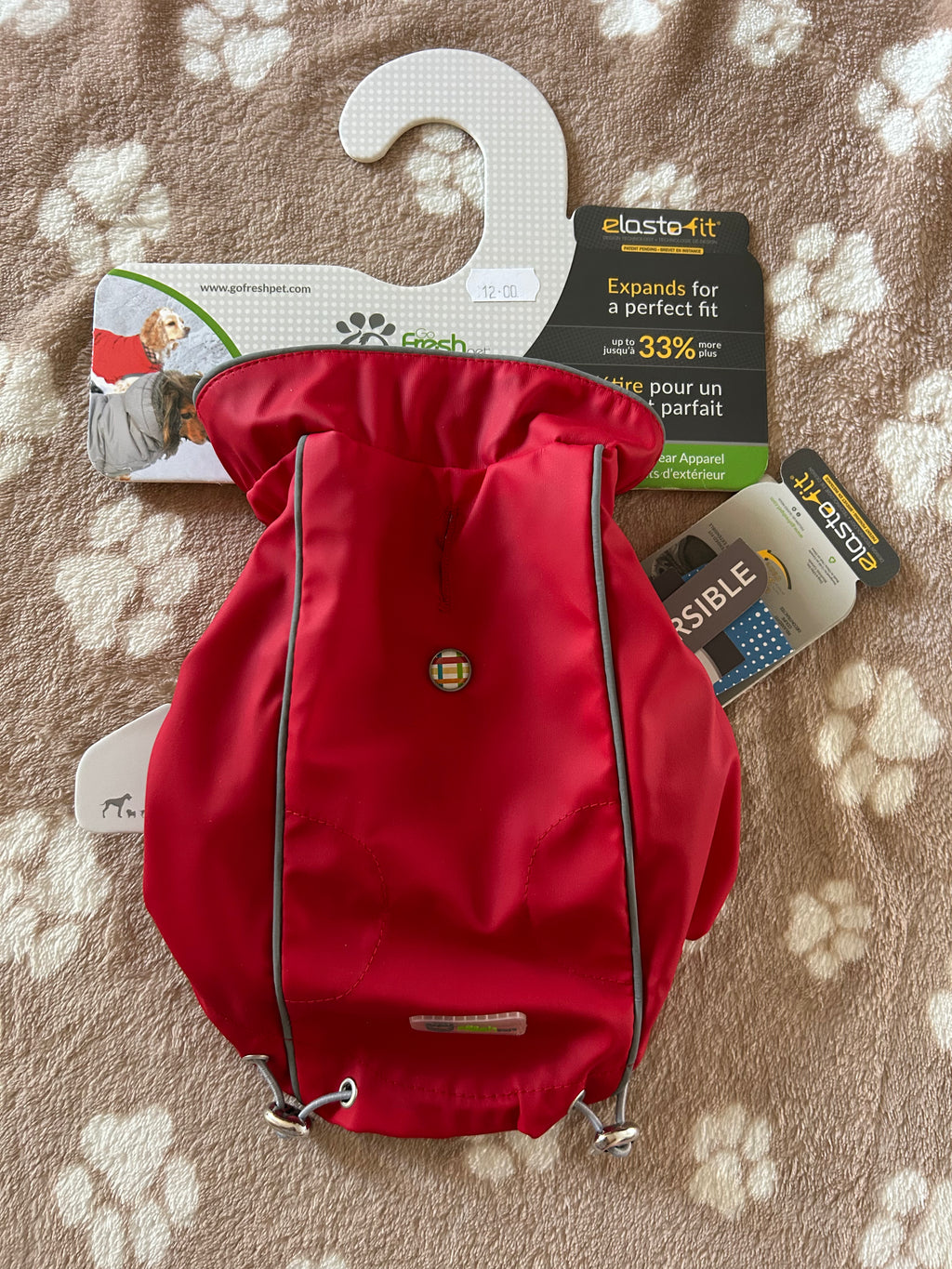 Manteau imperméable réversible