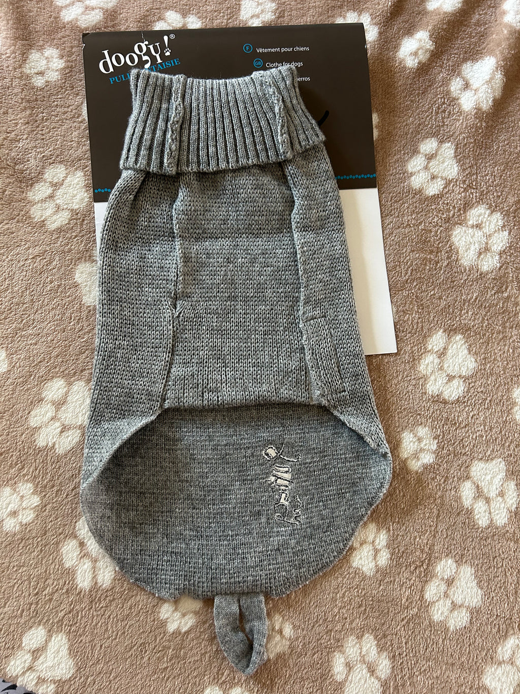 Pull Fun gris côtelé